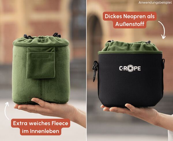 C-Rope Kamerabeutel V2 aus Neopren  S / M / L (3er Pack)
