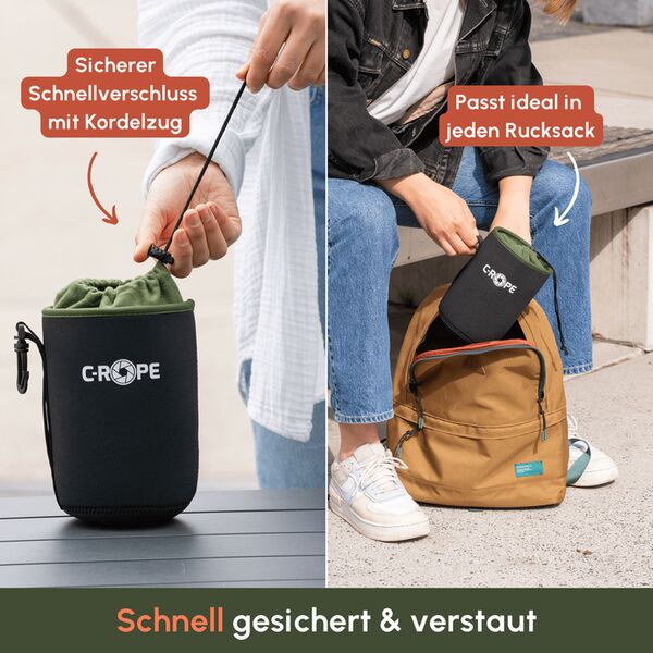 C-Rope Objektivbeutel V2 aus Neopren  5er Pack