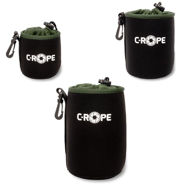C-Rope Objektivbeutel V2 aus Neopren  3er Pack / S/M/L