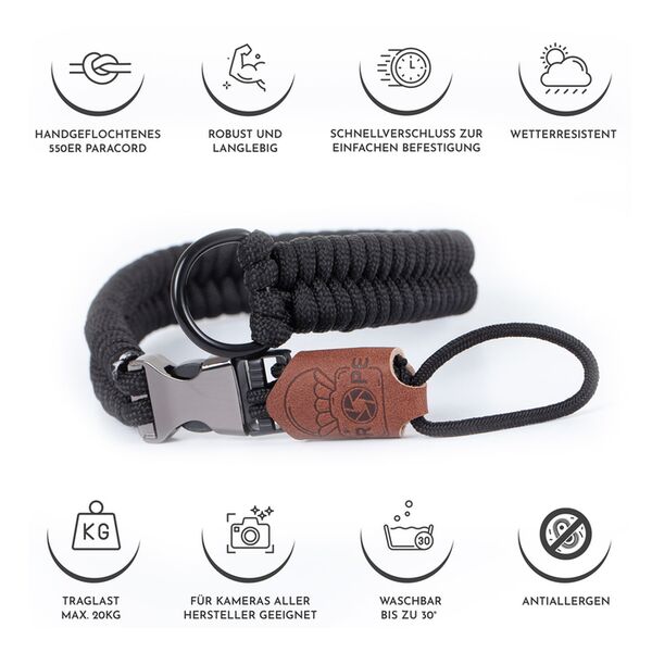 C-Rope Handschlaufe Claw 30cm  Dark Coffee