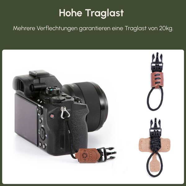 C-Rope Handschlaufe Claw 30cm  Dark Coffee