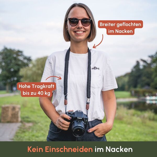 C-Rope Kameragurt Traveler  140cm Silent Black