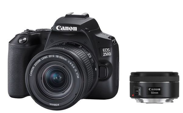 Canon EOS 250D + EF-S 18-55 IS STM + 1,8/50 STM Kit 