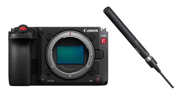 Canon EOS C50 + Sony XLR-Mikrofon ECM-778 