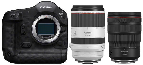 Canon EOS R1 + RF 24-70mm f/2,8 L IS USM + RF 70-200mm f/2,8 L IS USM 