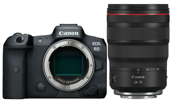 Canon EOS R5 + RF 24-70mm f/2,8 L IS USM  schwarz