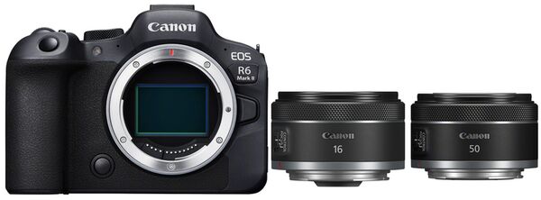 Canon EOS R6 Mark II + RF 50mm f/1,8 STM + RF 16mm f/2,8 STM 