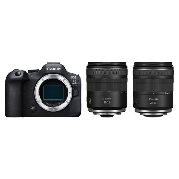 Canon EOS R6 Mark II Gehäuse + RF 16-28mm f/2,8 IS STM + RF 28-70mm f/2,8 IS STM 