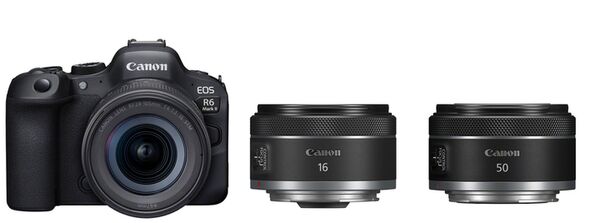 Canon EOS R6 Mark II + RF 24-105mm F4-7.1 IS STM + RF 16mm f/2,8 STM + RF 50mm f/1,8 STM 