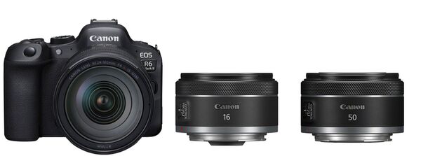 Canon EOS R6 Mark II + RF 24-105mm F4 L IS USM + RF 16mm f/2,8 STM + RF 50mm f/1,8 STM 