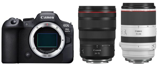 Canon EOS R6 Mark II + RF 24-70mm f/2,8 L IS USM + RF 70-200mm f/2,8 L IS USM 