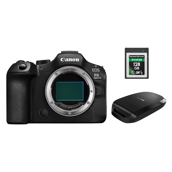 Canon EOS R6 Mark III + CFexpress Delkin Kit - 128 GB inkl. Lesegerät 