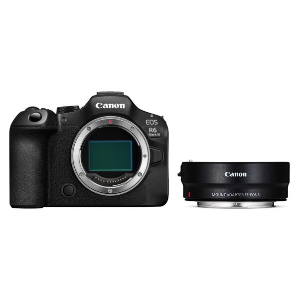 Canon EOS R6 Mark III + Objektivadapter EF-EOS R (ohne Steuerungsring) 