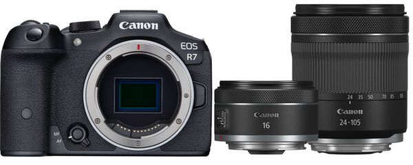 Canon EOS R7 Gehäuse + RF 16mm f/2,8 STM + RF 24-105mm f/4,0-7,1 IS STM 
