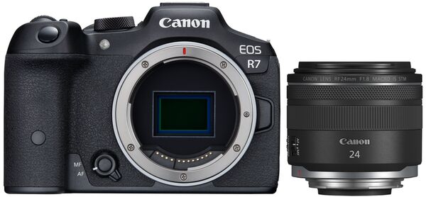 Canon EOS R7 Gehäuse + RF 24mm f/1,8 Macro IS STM 