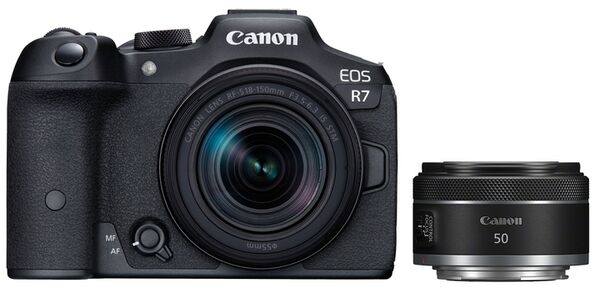 Canon EOS R7 + RF-S 18-150mm F3.5-6.3 IS STM + RF 50mm f/1,8 STM 