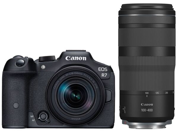 Canon EOS R7 + RF-S 18-150mm F3.5-6.3 IS STM + RF 100-400mm f/5,6-8 IS USM 
