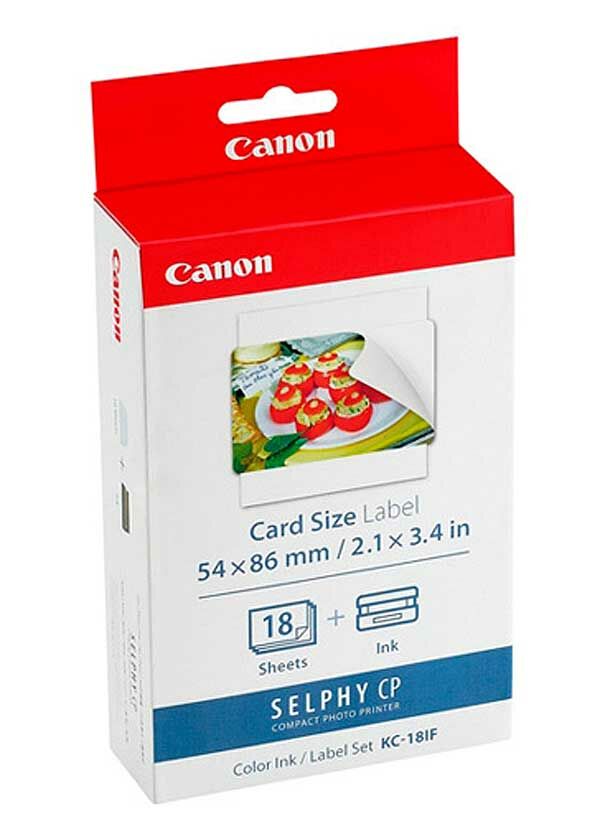 Canon KC-18 IF Papier + Farbband im Kreditkartenformat für Selphy Drucker 