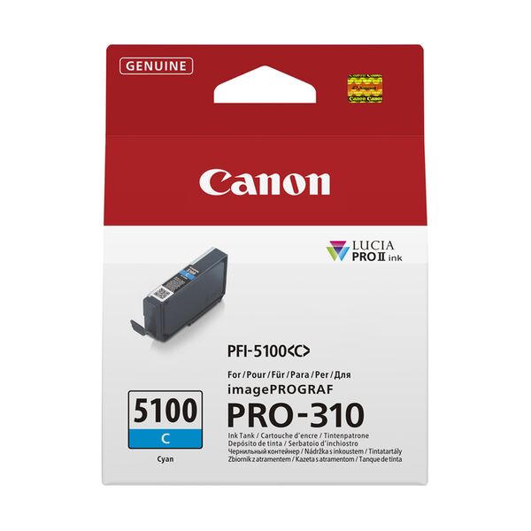 Canon PFI-5100 Tinte für ImagePrograf PRO-310  Cyan - C