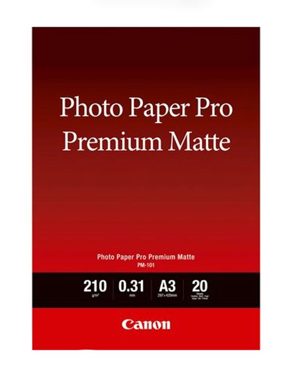 Canon PM-101 Premium-Fotopapier matt A3  20 Blatt 