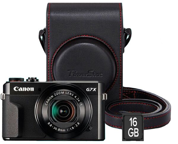 Canon PowerShot G7X Mark II Set incl. Tasche DCC-1880 + 16BG GB Karte 