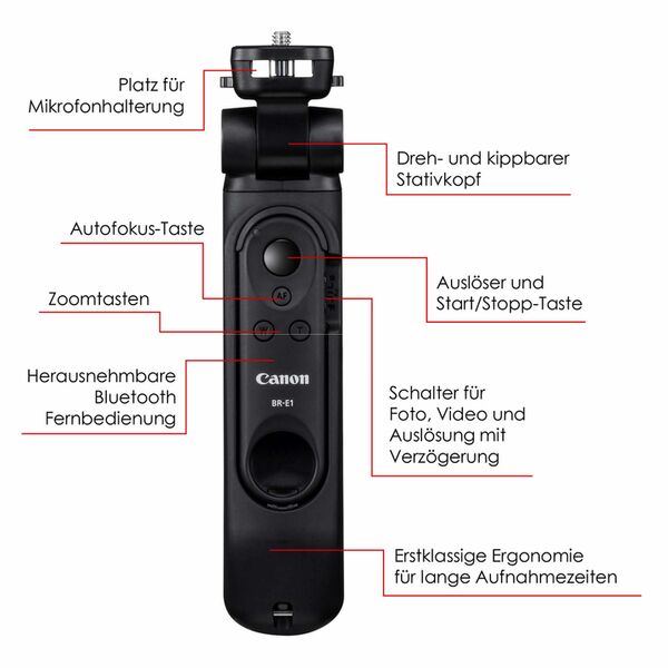 Canon Powershot G7X Mark III Vlogger Kit incl 64 GB SD-Karte  schwarz