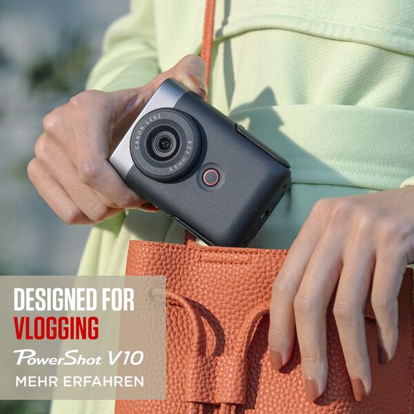 Canon PowerShot V10 Vlogging Kit  silber Standard