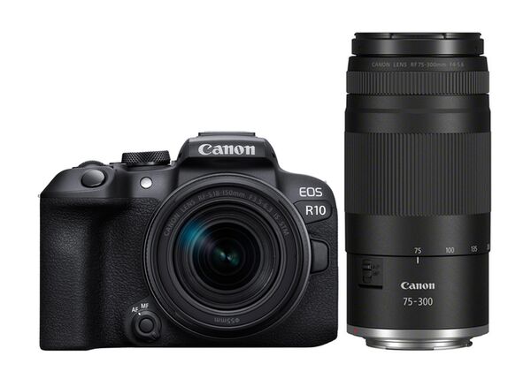 Canon R10 + RF-S 18-150mm  + RF 75-300mm f4-5,6 