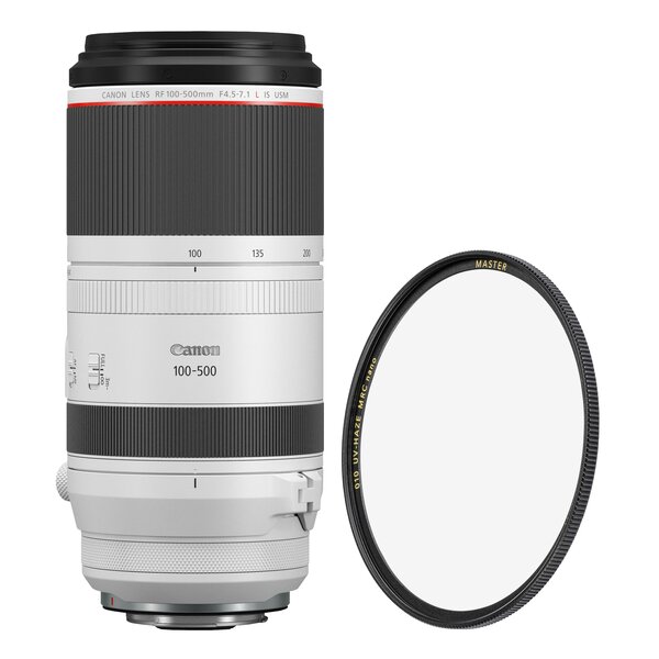 Canon RF 100-500mm f/4.5-7.1 L IS USM + B+W UV-FILTER MRC nano MASTER 