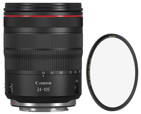 Canon RF 24-105mm f/4,0 L IS USM + UV-FILTER MRC nano MASTER 