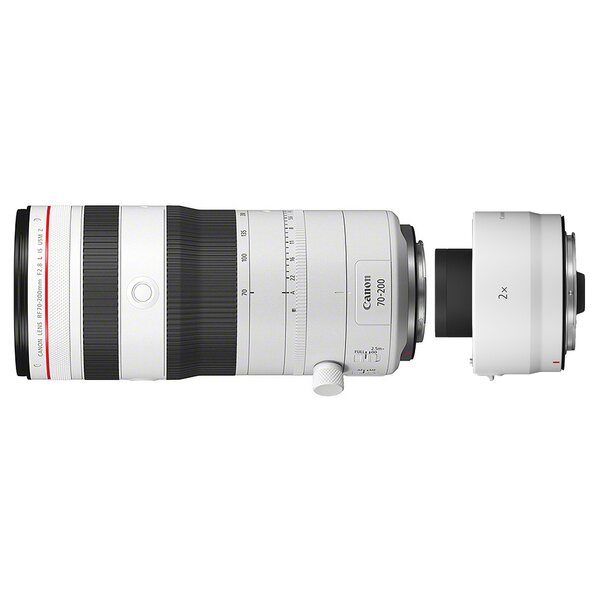 Canon RF 70-200mm f/2,8 L IS USM Z + Extender RF 2x  Canon RF Mount weiß