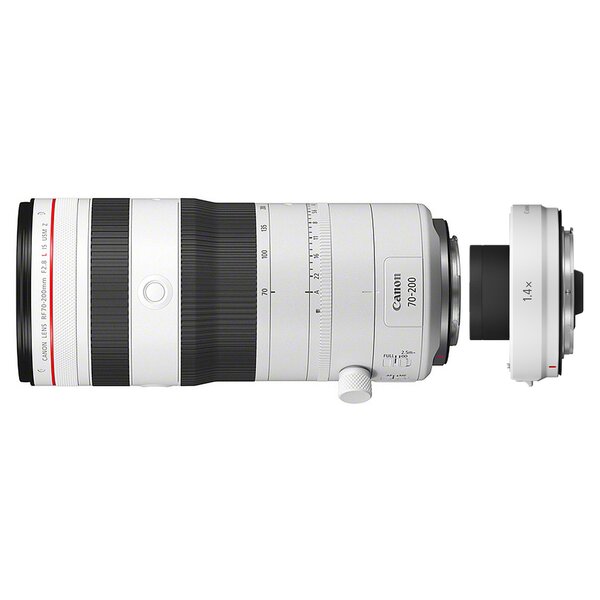Canon RF 70-200mm f/2,8 L IS USM Z + Extender RF 1,4  Canon RF Mount weiß