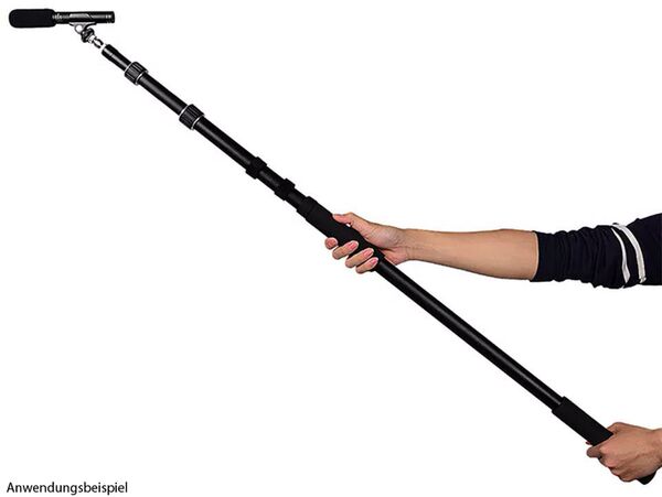 Caruba Aluminium-Mikrofon-Boomstange (109cm 250cm) Universal 