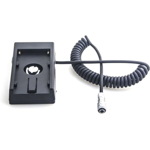 Caruba BMPCC 4K Stromkabel mit F970 Akkuadapter (Federkabel) 