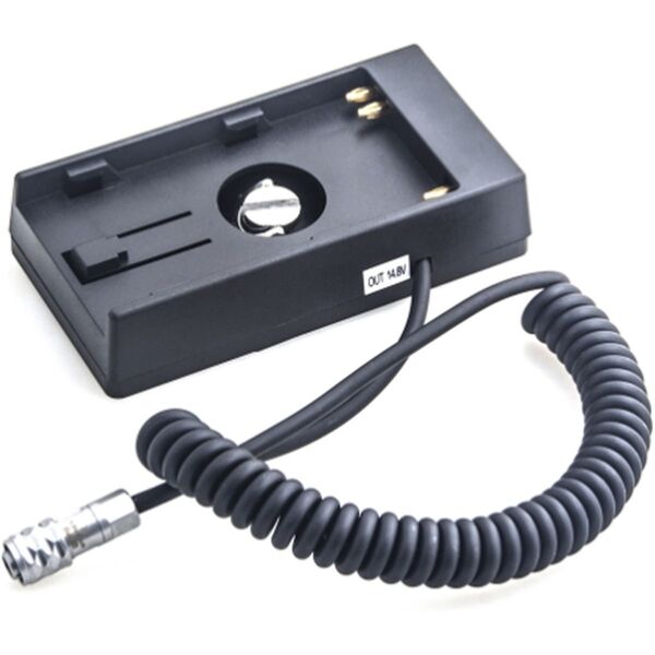 Caruba BMPCC 4K Stromkabel mit U60-Akkuadapter (Federkabel) 