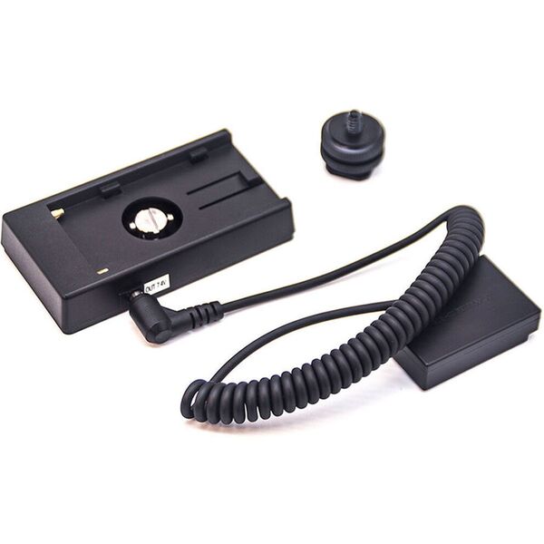 Caruba Canon LP-E17 (DR-E18) Dummy-Batterie + F970 Batteriezwickel (Spiralkabel) 