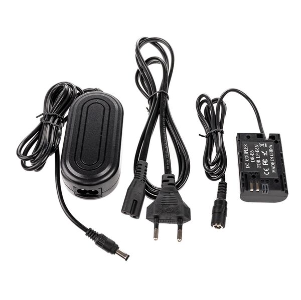 Caruba Canon LP-E6 Volldecodierung Dummy-Batterie + AC-E6-Netzadapter 