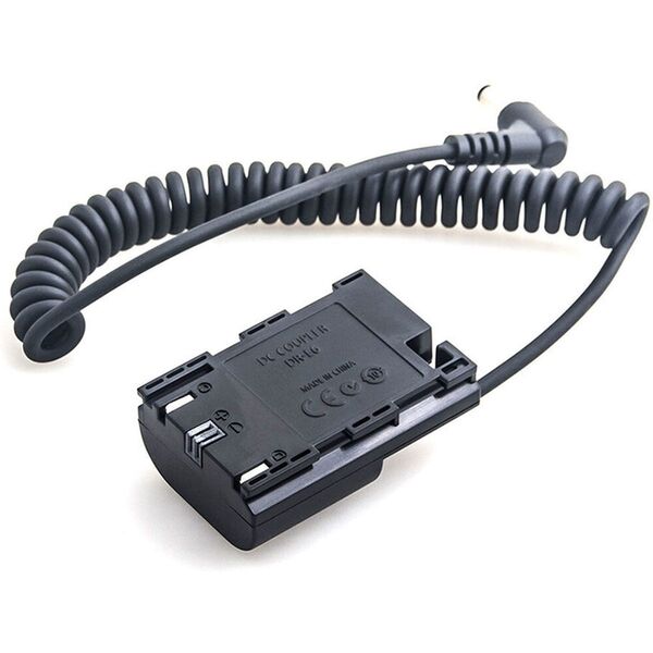 Caruba Canon LP-E6 Volldekodierung Dummy-Batterie (Spiralkabel) 