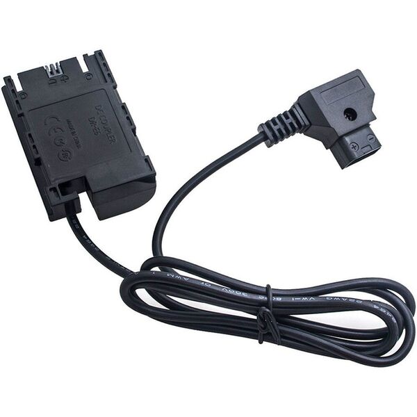 Caruba Canon LP-E6 Volldekodierung Dummy-Batterie + D-TAP B-Typ-Anschluss 