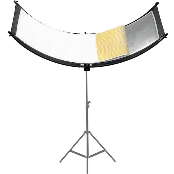 Caruba Curved Gesichtsreflektor Pro Set (inkl. Erweiterungsset)  180cm x 65cm