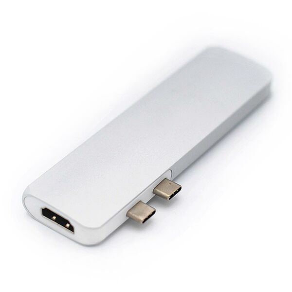 Caruba Duo-Hub  USB C grau