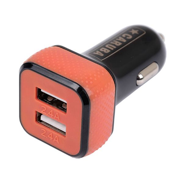 Caruba Duo USB Autoladegerät  Schwarz/Rot