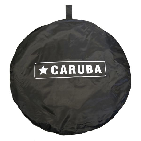 Caruba Faltbarer Hintergrund Schwarz/Weiß Baumwolle 150x200 cm  Schwarz/Weiß Baumwolle 150x200 cm