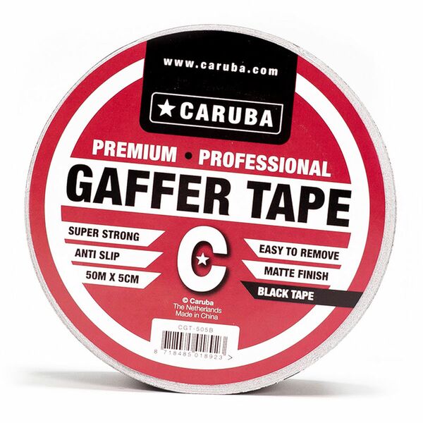 Caruba Gaffer Tape  50m x 5cm schwarz