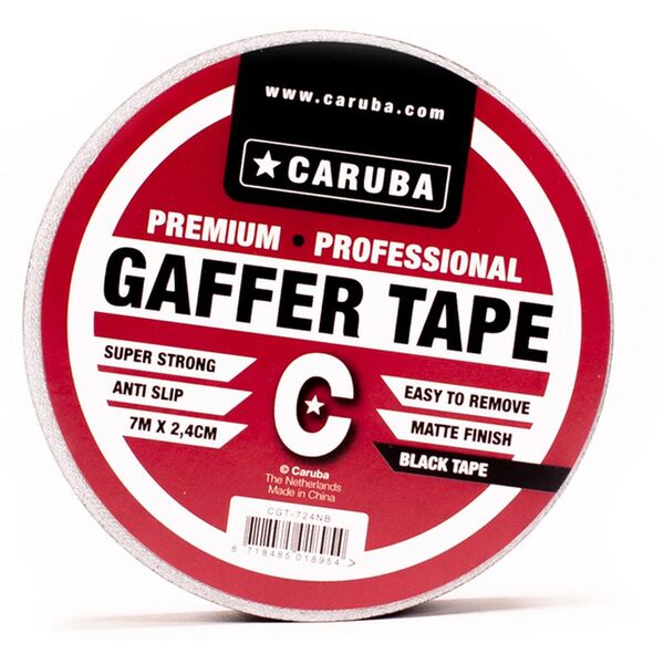 Caruba Gaffer Tape Nano Roll  7mtr x 2.4cm schwarz