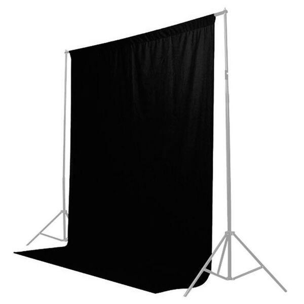 Caruba Hintergrundtuch  2x3m Schwarz