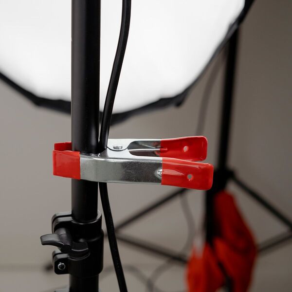 Caruba Metall-Mehrfederklemme 6 Zoll rot 