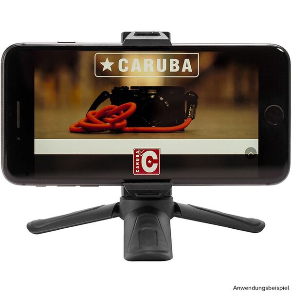 Caruba Ministar 18 Ministativ mit Telefonhalterung  schwarz