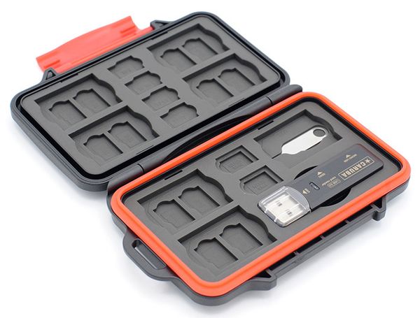 Caruba Multi Card Case MCC-7 inkl. USB 3.0 Kartenlesegerät 