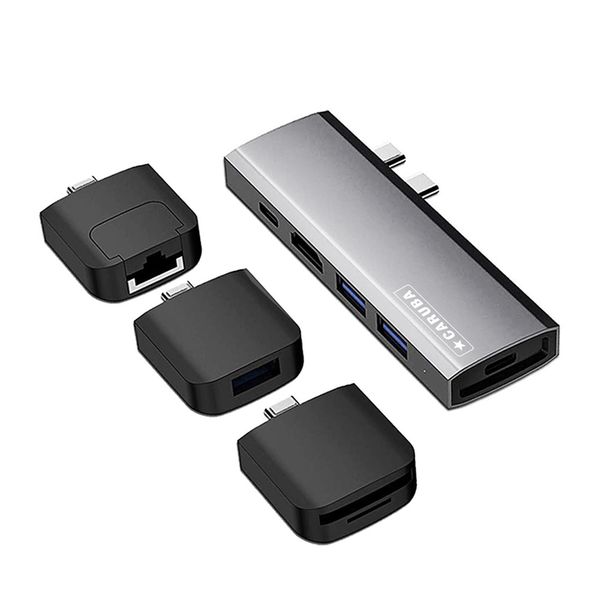 Caruba Multi Functional 9 in 1 USB C Hub Space Gray 